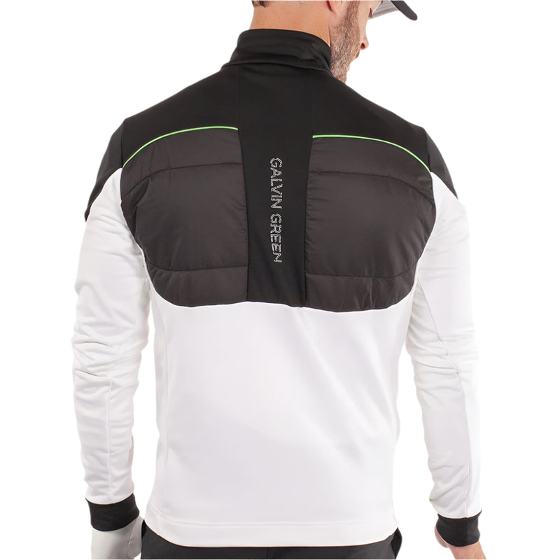 Galvin Green Douglas 1/4 Zip Pullover - White/Black