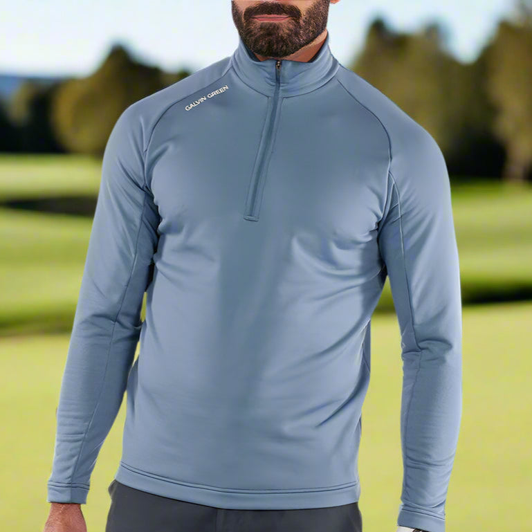 Galvin Green Drake 1/4 Zip Pullover - Moonlight Blue