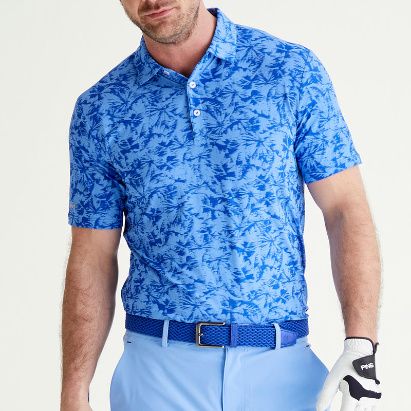 Ping Diego Polo Shirt - Cornflower Blue Multi