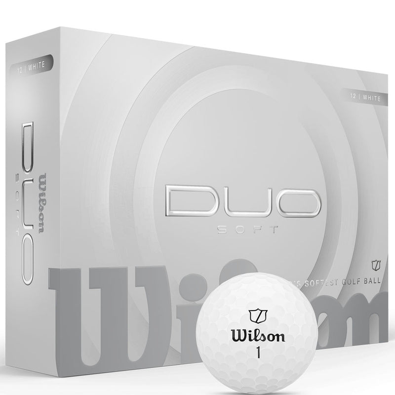 Wilson Staff Duo Soft Golf Balls - White - 12 Pack