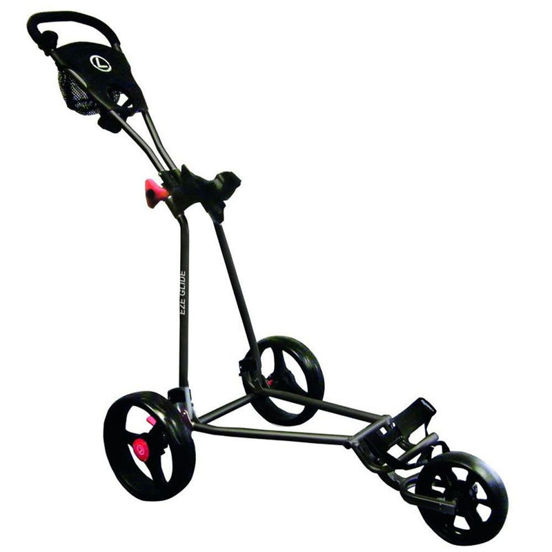 EzeGlide Cruiser 3-Wheel Push Trolley - Black