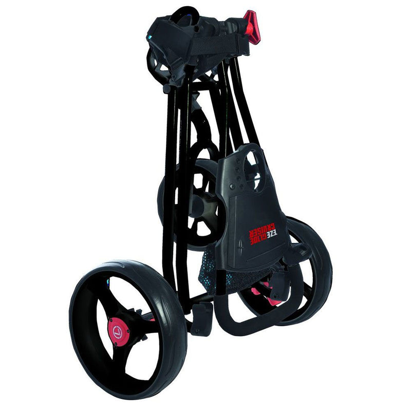 EzeGlide Cruiser 3-Wheel Push Trolley - Black