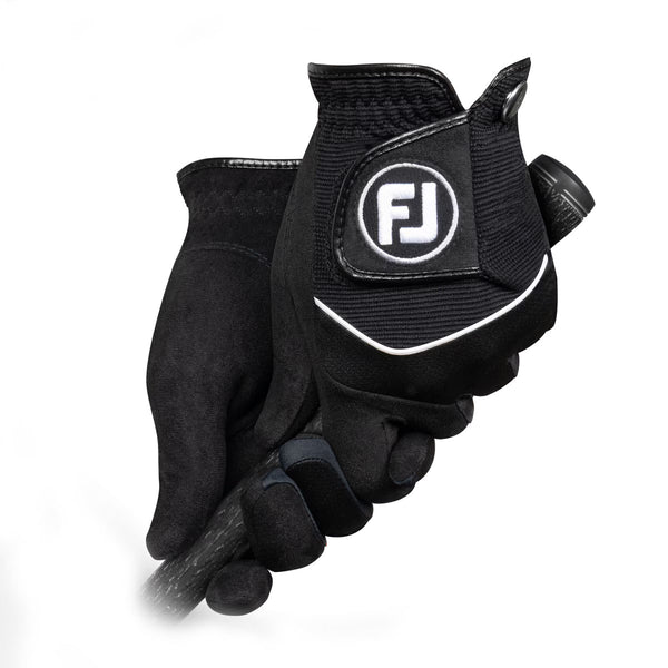 FootJoy RainGrip Golf Gloves (Pair) - Black