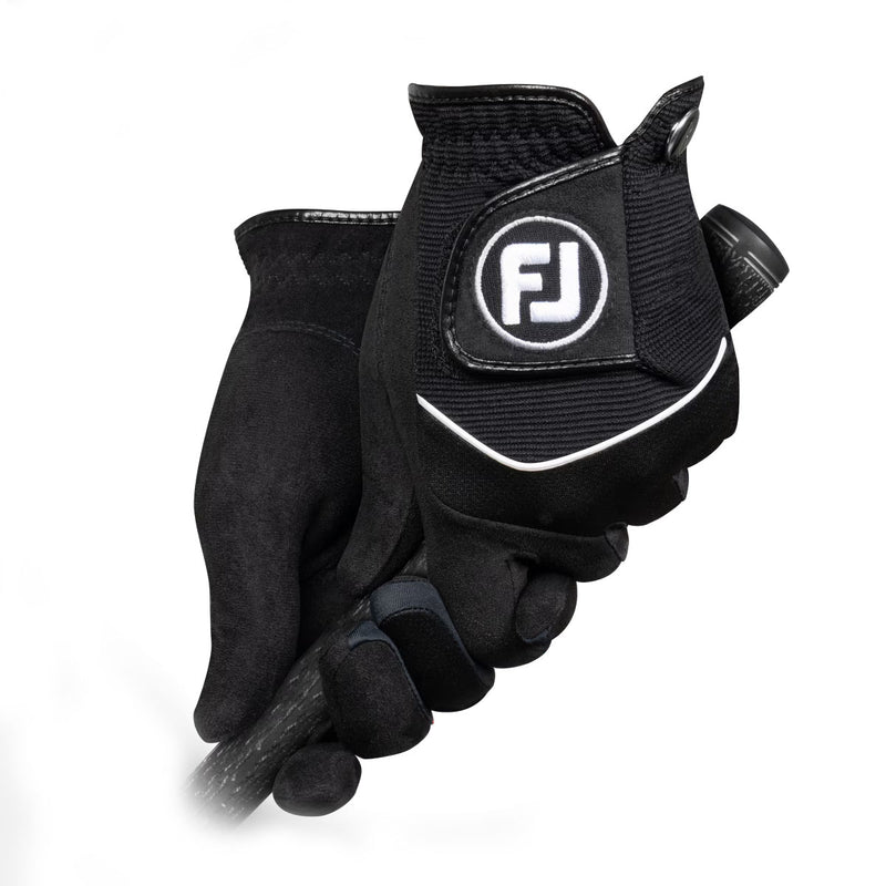 FootJoy RainGrip Golf Gloves (Pair) - Black