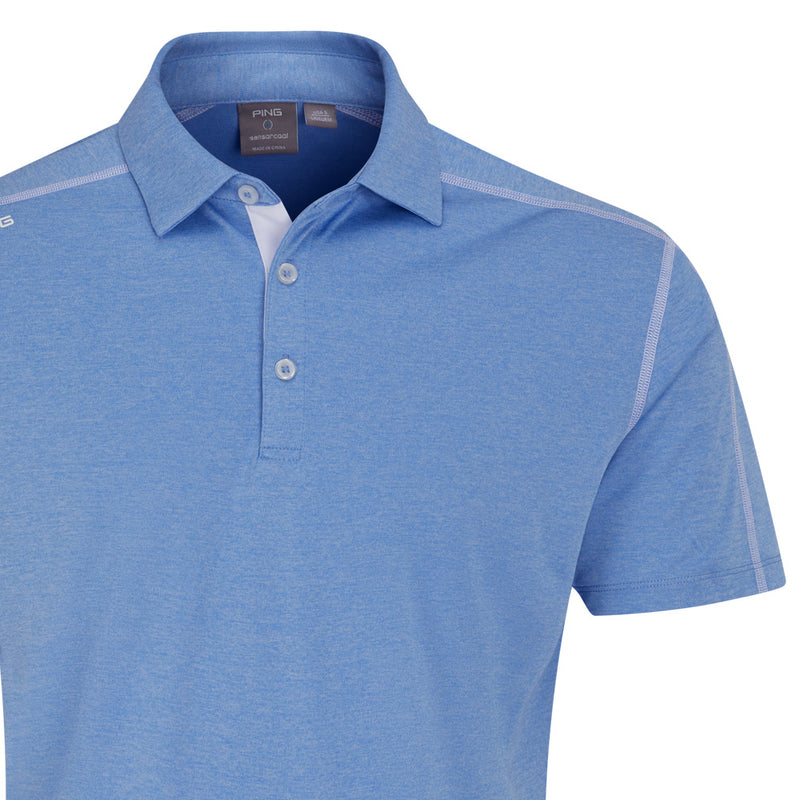 Ping Fynn Polo Shirt - Cornflower Blue Marl