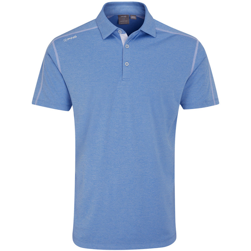 Ping Fynn Polo Shirt - Cornflower Blue Marl