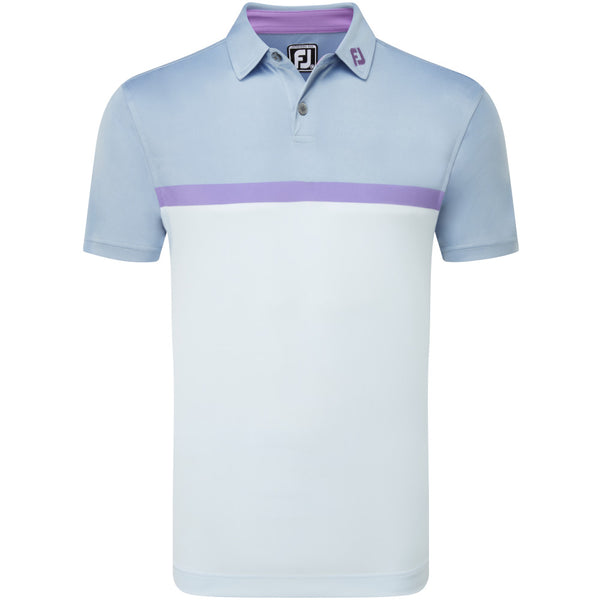 FootJoy Colour Block Interlock Polo Shirt - Mist