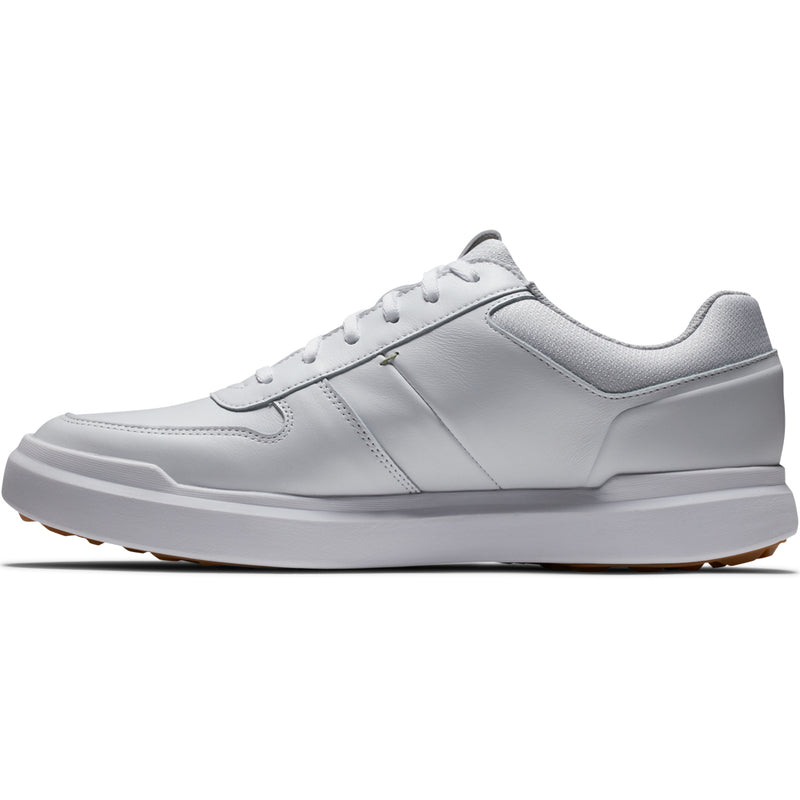 FootJoy Contour Casual Spikeless Waterproof Shoes - White/White/Grey