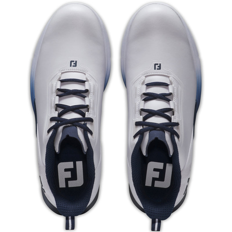 FootJoy Fuel Spikeless Shoes - White/Navy/Blue