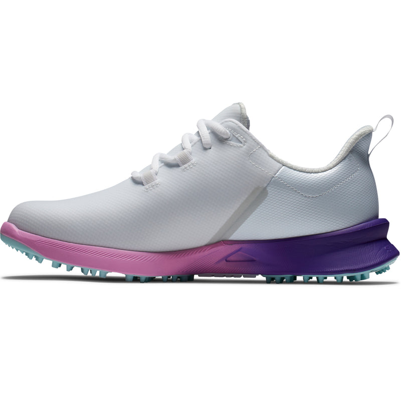 FootJoy Fuel Sport Womens Spikeless Waterproof Shoes - White/Purple/Pink