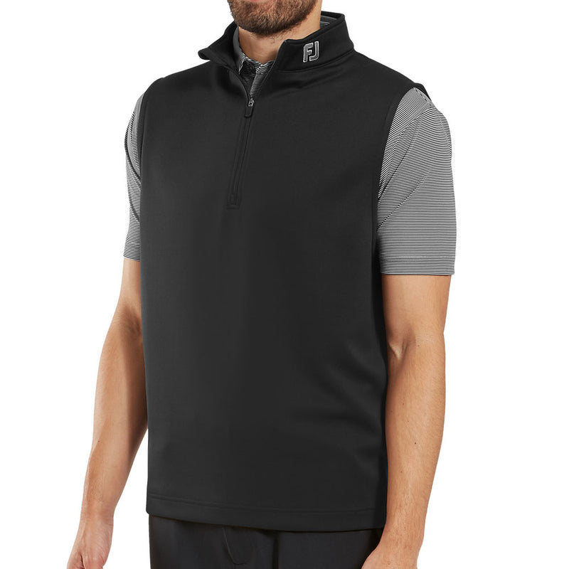 FootJoy 1/2 Zip Gilet - Black