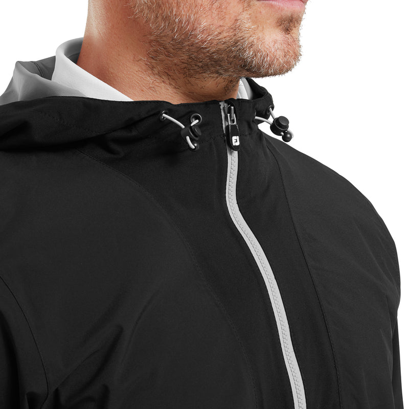 FootJoy HydroLite X Waterproof Hoodie Jacket - Black