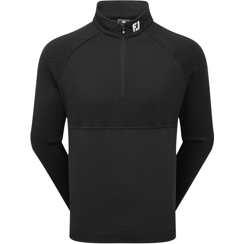 FootJoy Jacquard Thermal 1/4 Zip Chillout - Black