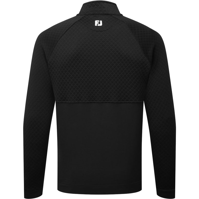 FootJoy Jacquard Thermal 1/4 Zip Chillout - Black