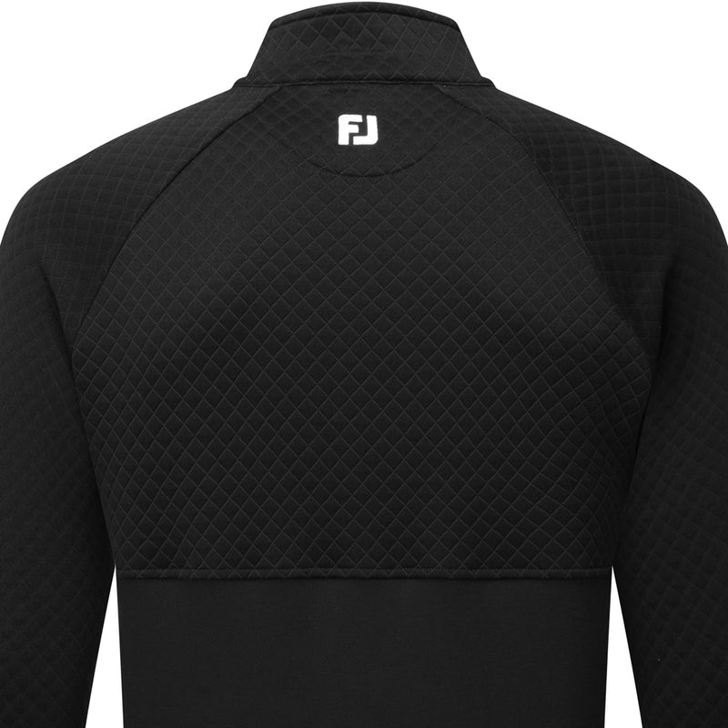 FootJoy Jacquard Thermal 1/4 Zip Chillout - Black