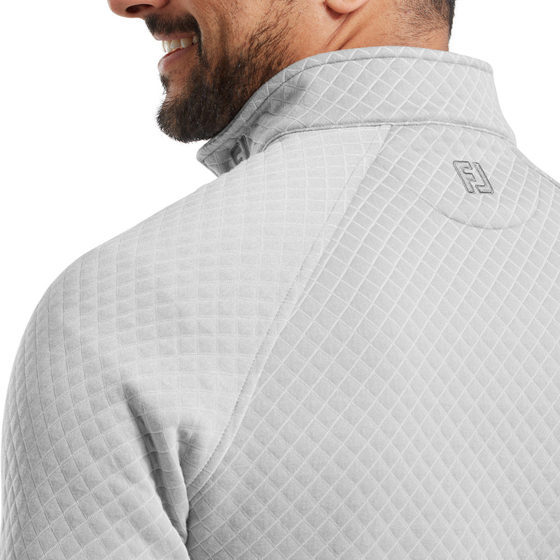 FootJoy Jacquard Thermal 1/4 Zip Chillout - Grey