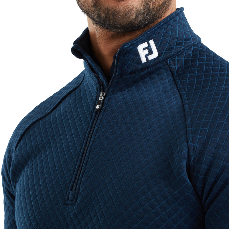 FootJoy Jacquard Thermal 1/4 Zip Chillout - Navy