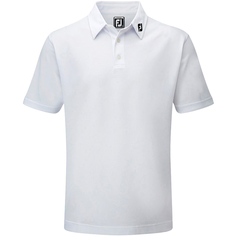 FootJoy Junior Stretch Pique Solid Polo Shirt - White