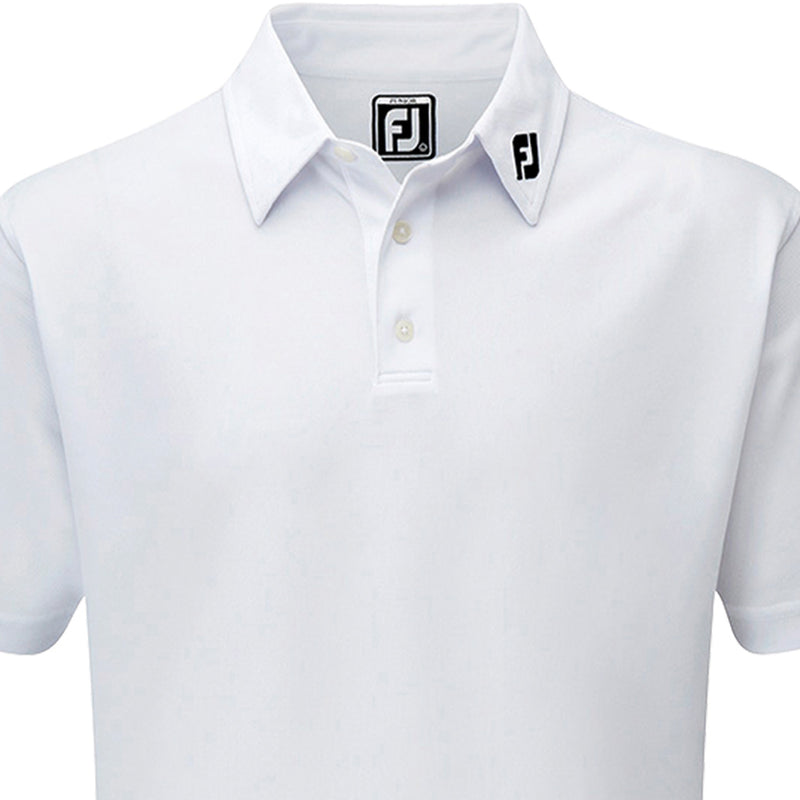 FootJoy Junior Stretch Pique Solid Polo Shirt - White