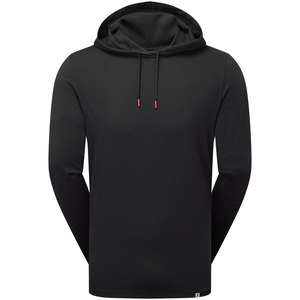 FootJoy Ottoman Jacquard Hoodie - Black