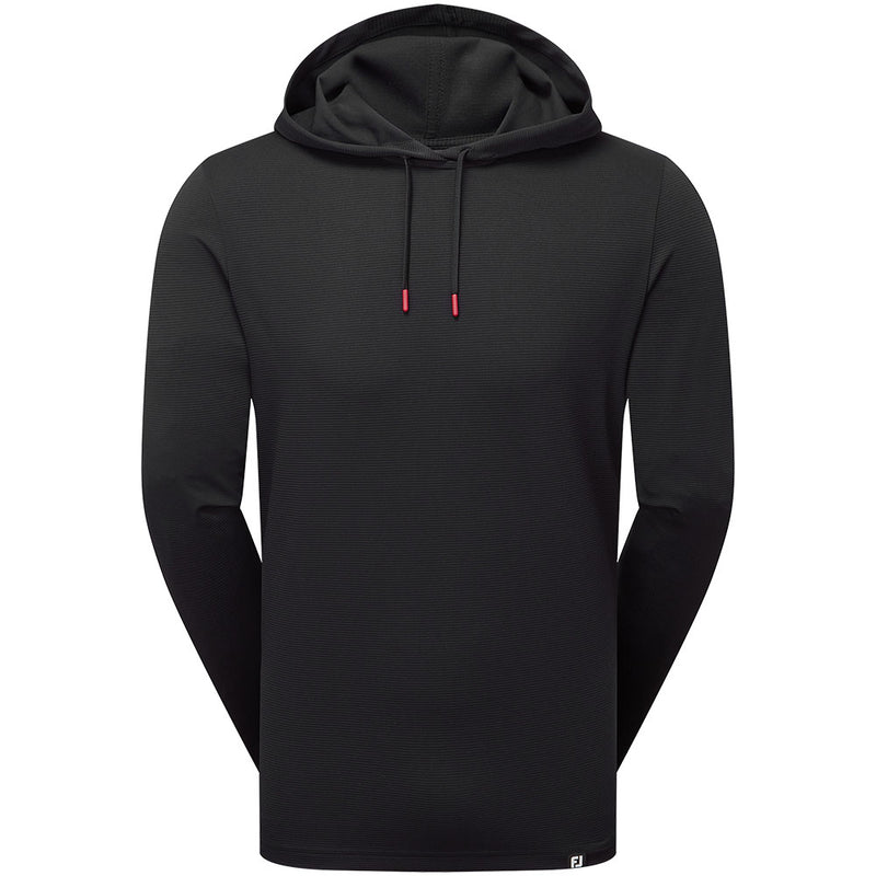 FootJoy Ottoman Jacquard Hoodie - Black