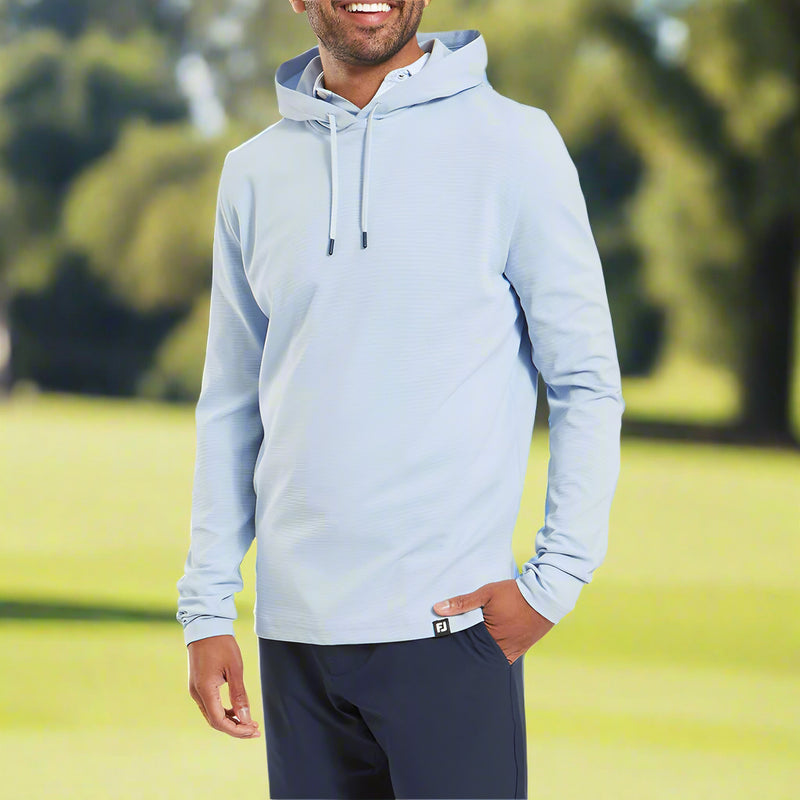 FootJoy Ottoman Jacquard Hoodie - Skyway