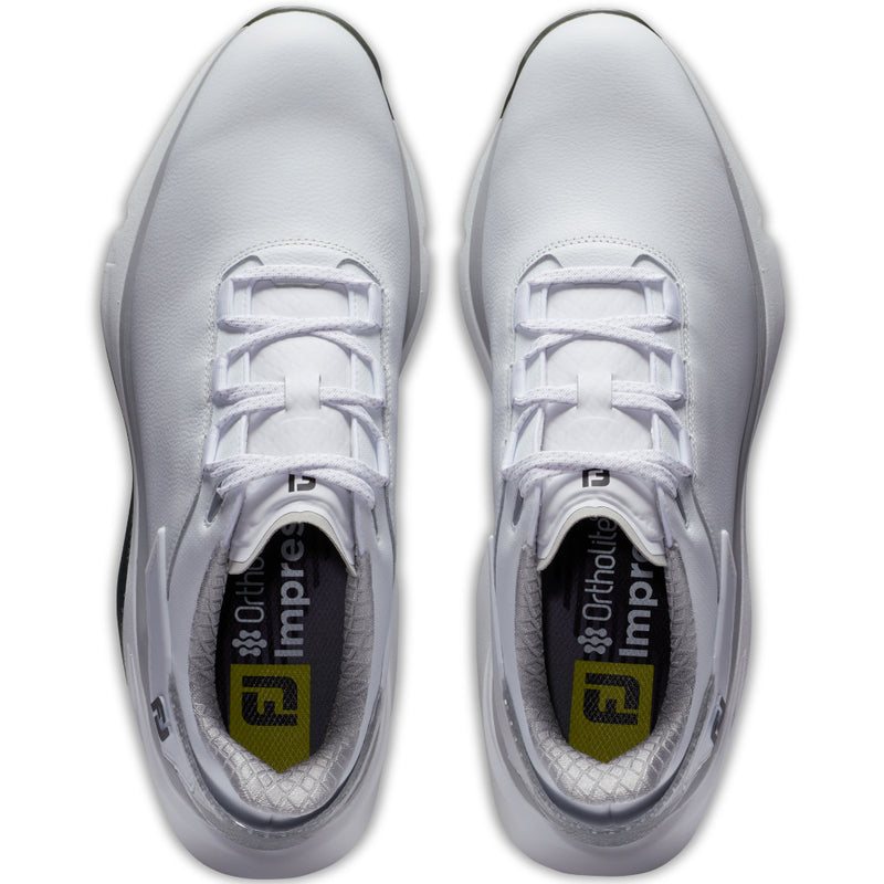 FootJoy PRO SLX Carbon Spikeless Waterproof Shoes - White/White/Grey