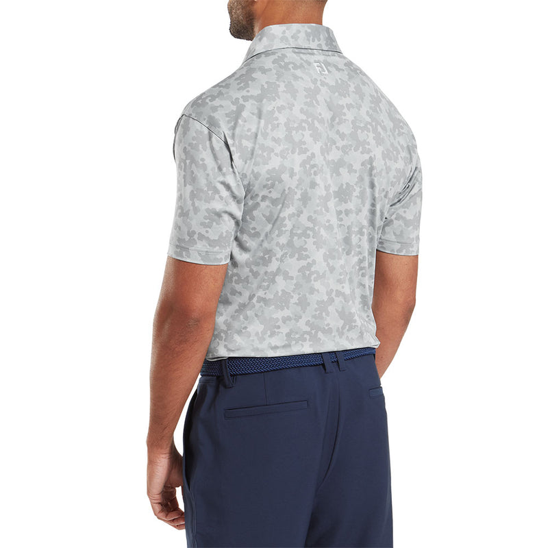 FootJoy Pop Camo Lisle Polo Shirt - Grey