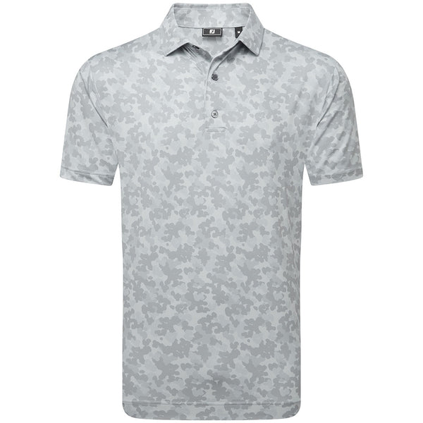 FootJoy Pop Camo Lisle Polo Shirt - Grey