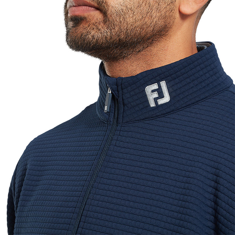 FootJoy Quilt Texture Chill-Out Pullover - Navy