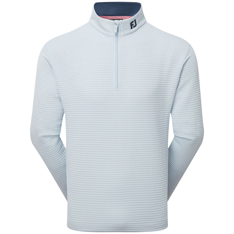 FootJoy Quilt Texture Chill-Out Pullover - Skyway