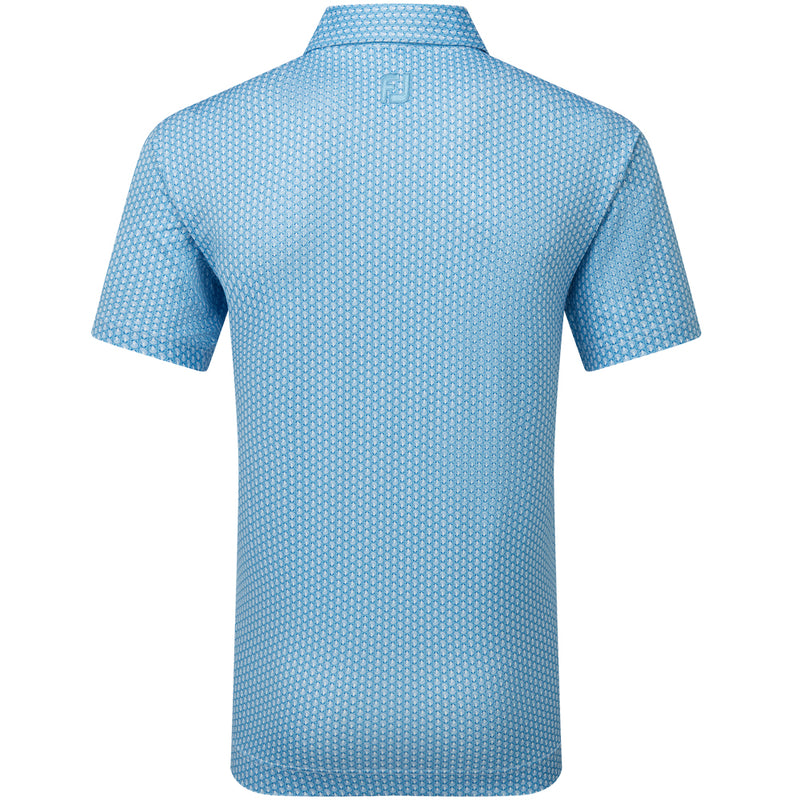 FootJoy Scallop Shell Foulard Polo Shirt - Blue Sky