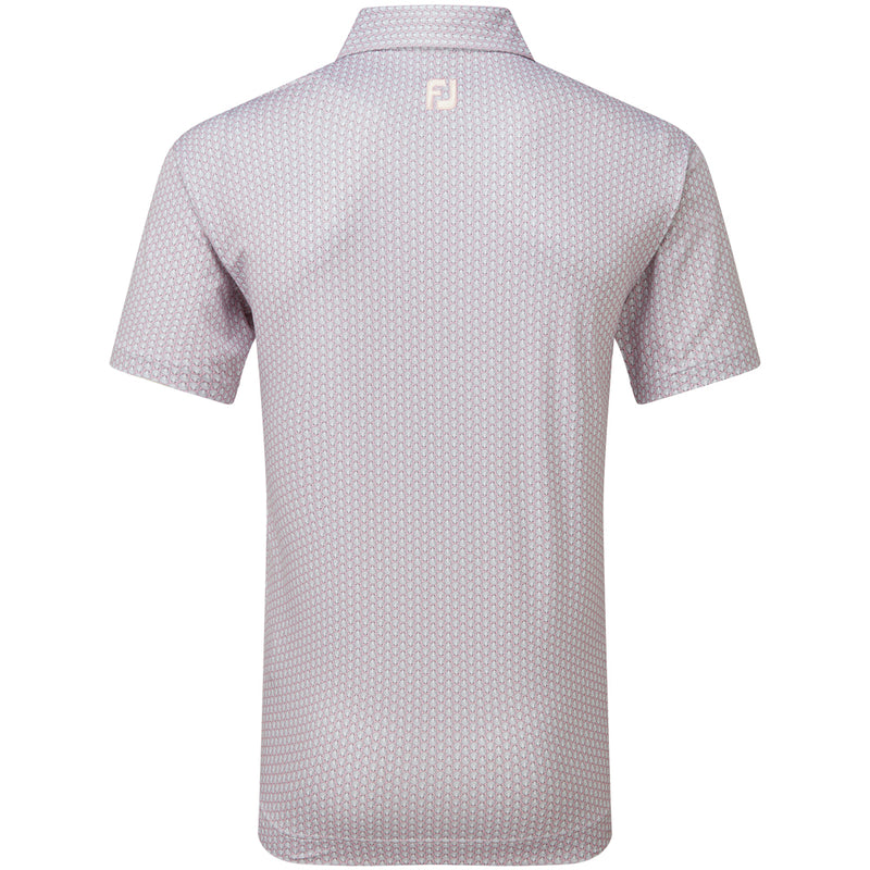 FootJoy Scallop Shell Foulard Polo Shirt - Light Pink