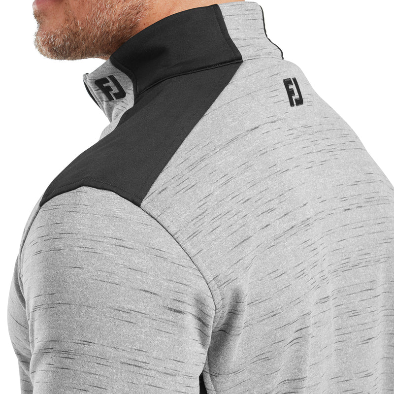 FootJoy Space Dye Thermal 1/4 Zip Chillout - Charcoal/Black