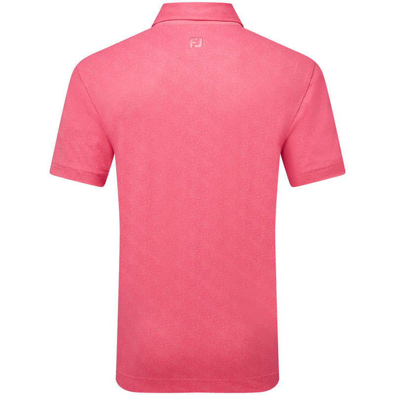 FootJoy Speckle Print Pique Polo Shirt - Pink Lemonade