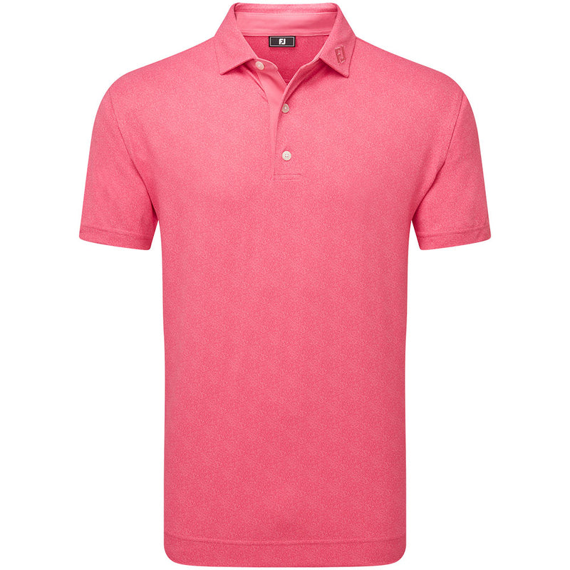 FootJoy Speckle Print Pique Polo Shirt - Pink Lemonade