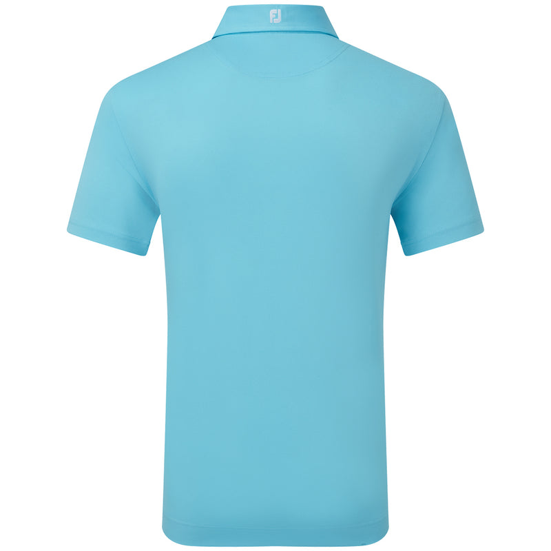 FootJoy Stretch Pique Solid Polo Shirt - Riviera Blue