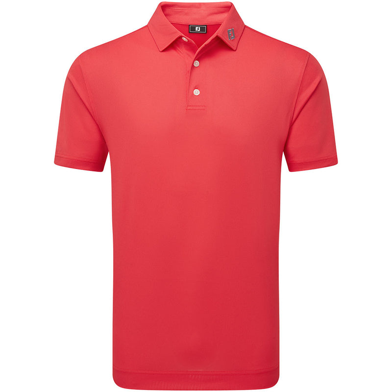 FootJoy Stretch Pique Solid Polo Shirt - Hibiscus