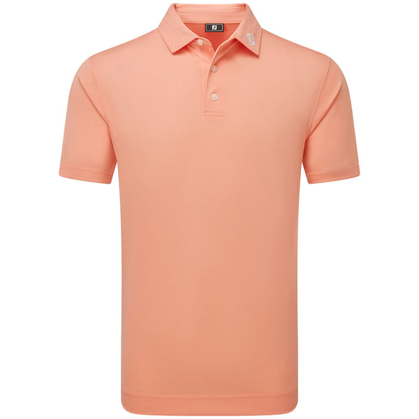 FootJoy Stretch Pique Solid Polo Shirt - Papaya