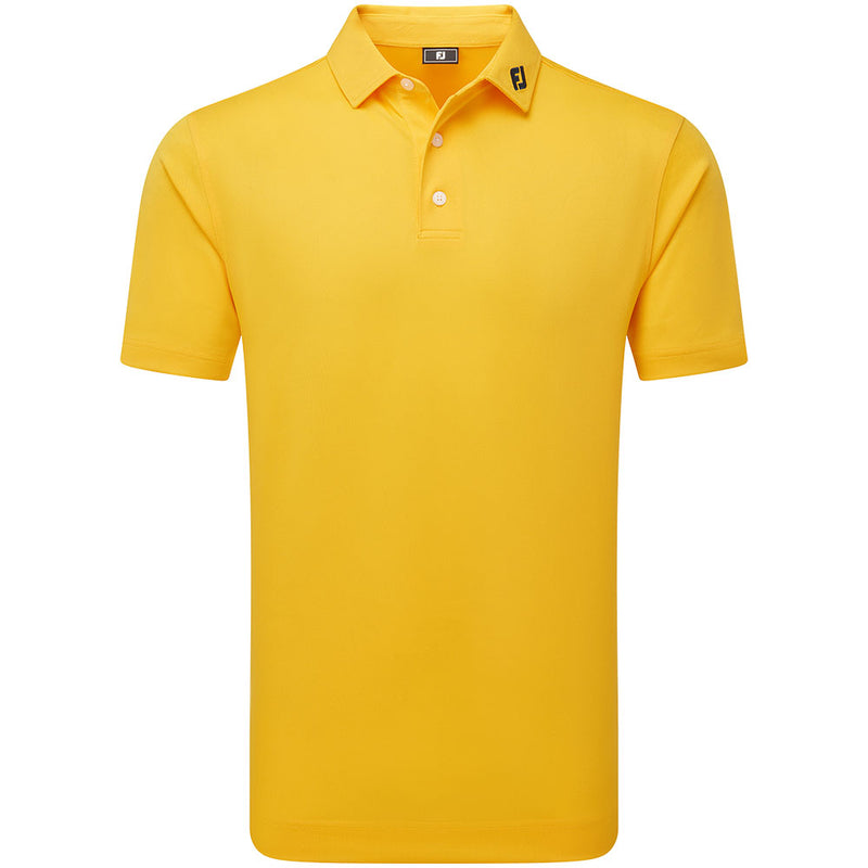 FootJoy Stretch Pique Solid Polo Shirt - Taxi