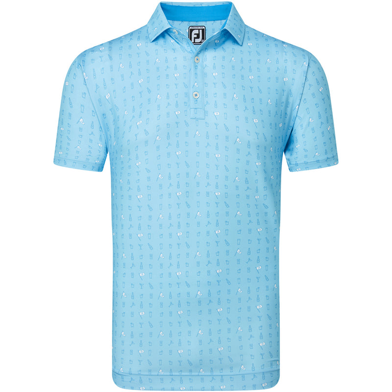 FootJoy The 19th Hole Lisle Polo Shirt - Blue Sky