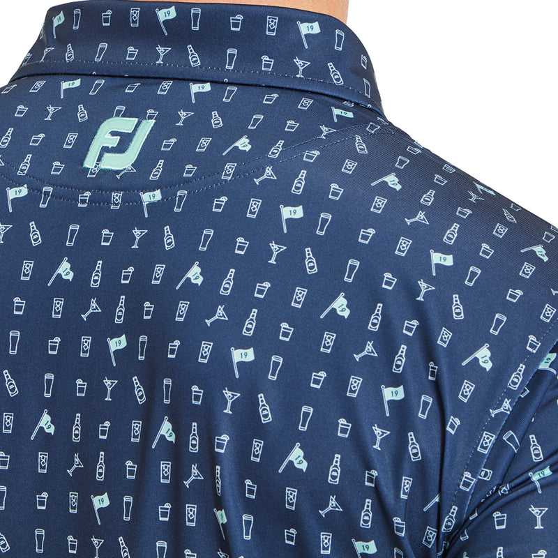 FootJoy The 19th Hole Lisle Polo Shirt - Navy