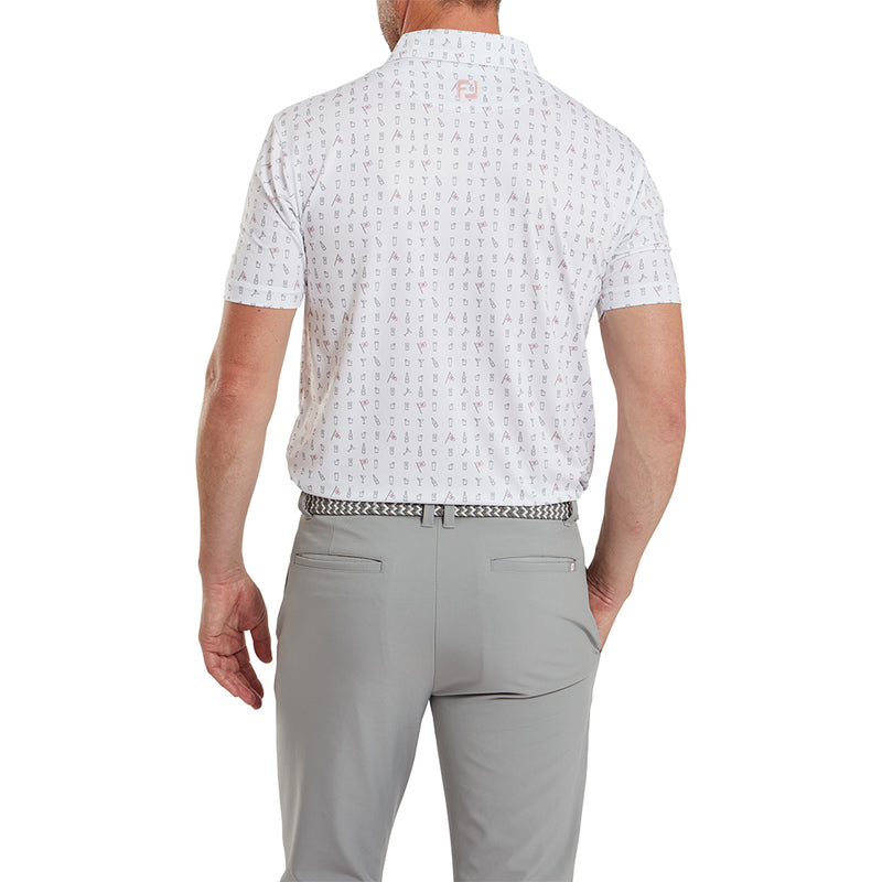 FootJoy The 19th Hole Lisle Polo Shirt - White