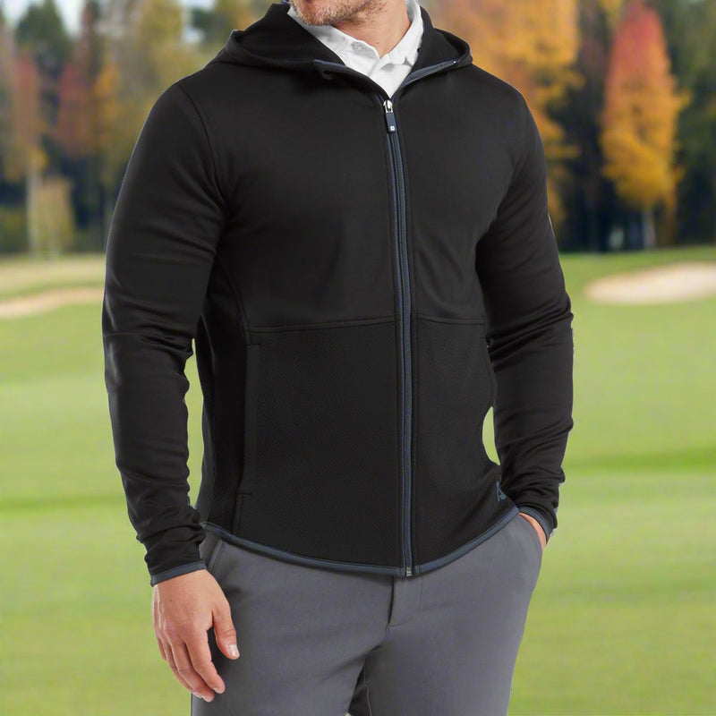 FootJoy ThermoSeries Full Zip Hoodie - Black