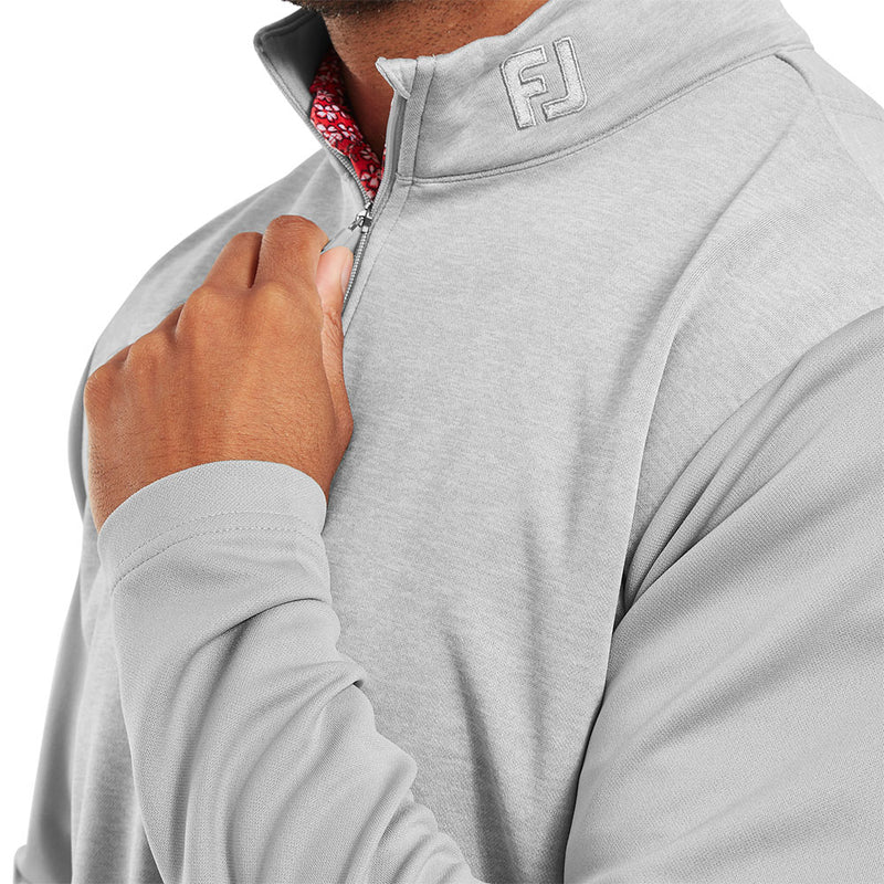 FootJoy Tonal Heather Chill-Out Pullover - Grey