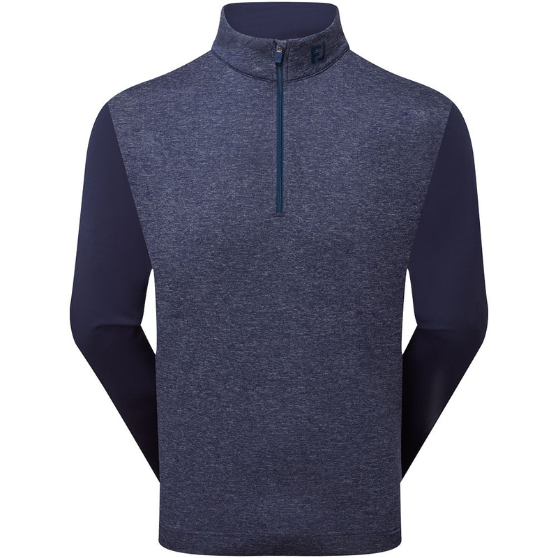 FootJoy Tonal Heather Chill-Out Pullover - Navy