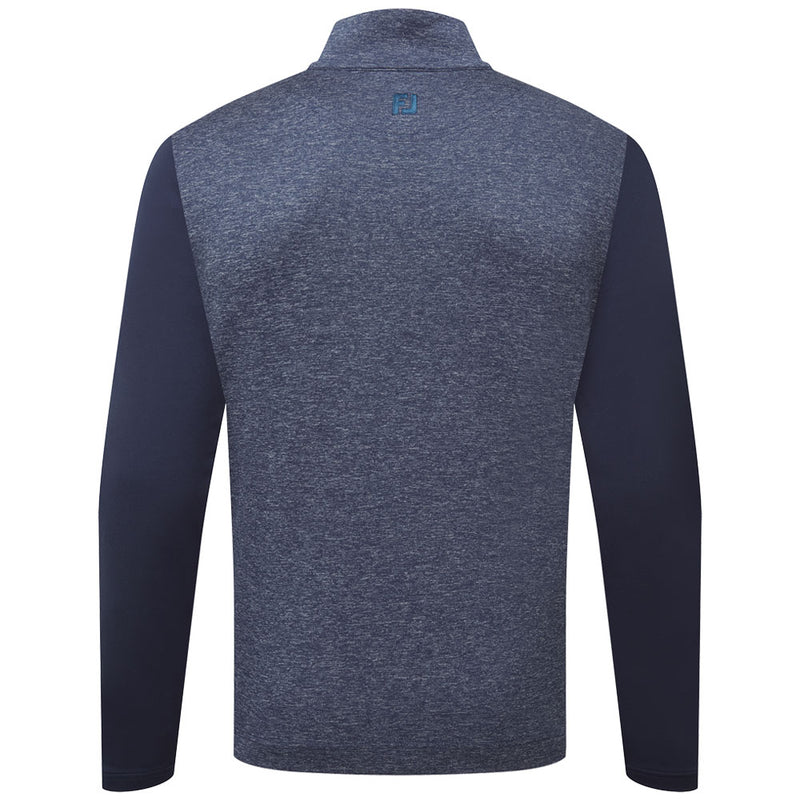 FootJoy Tonal Heather Chill-Out Pullover - Navy