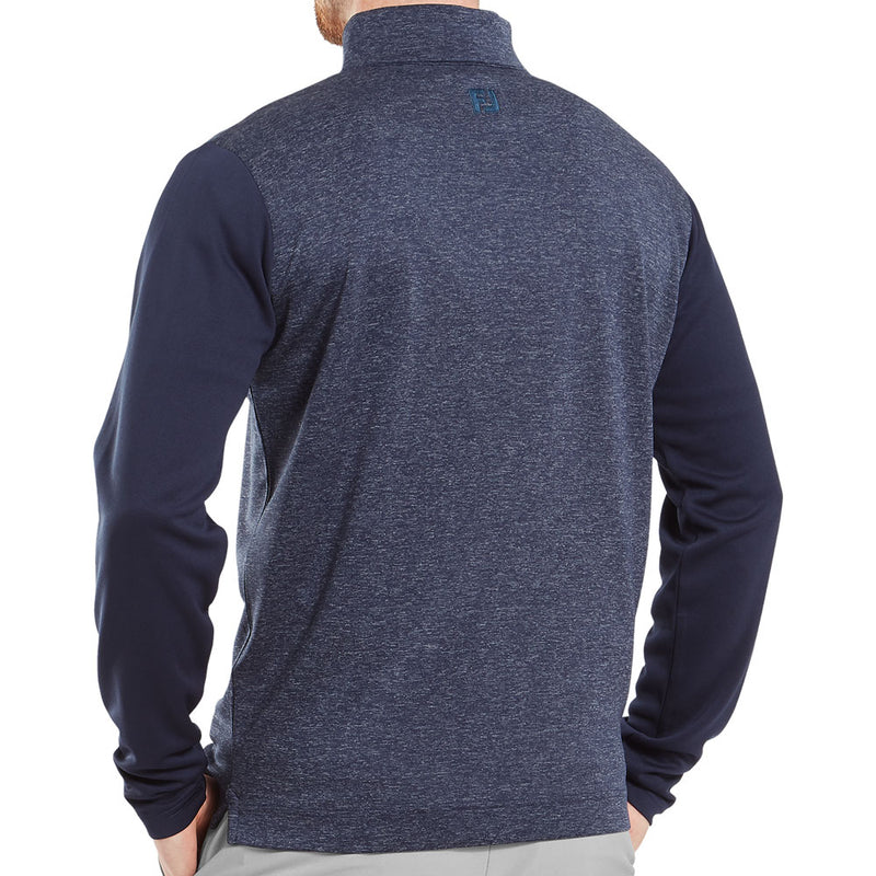 FootJoy Tonal Heather Chill-Out Pullover - Navy