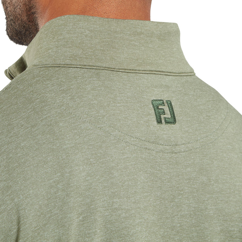 FootJoy Tonal Heather Chill-Out Pullover - Olive