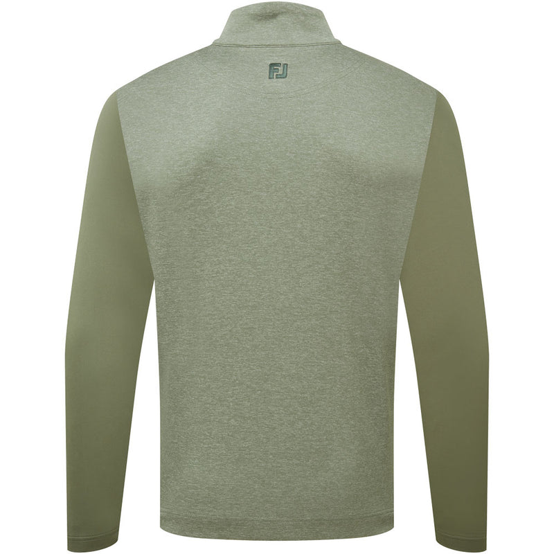 FootJoy Tonal Heather Chill-Out Pullover - Olive